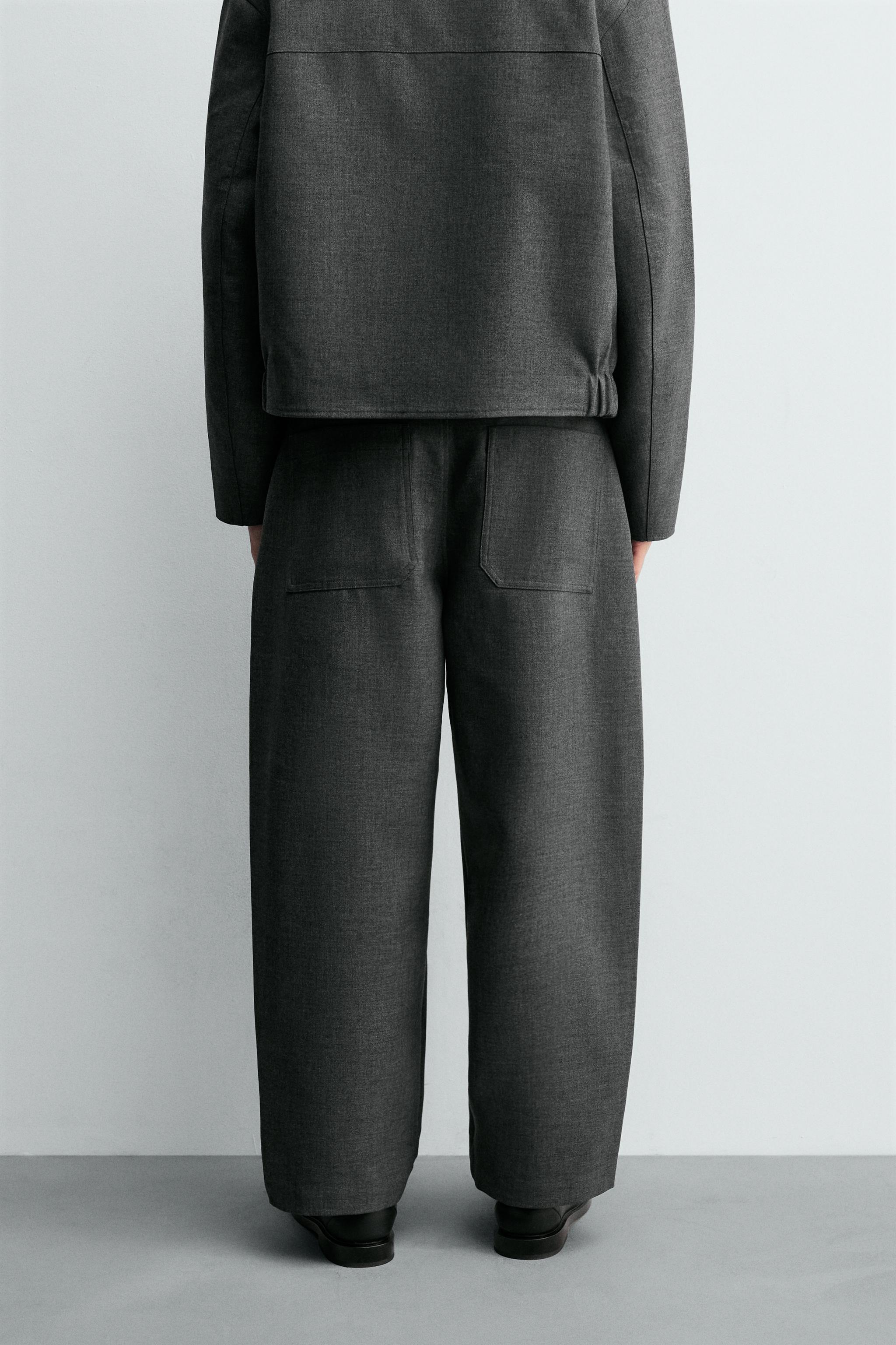 PANTALON BALLOON FIT À PLIS